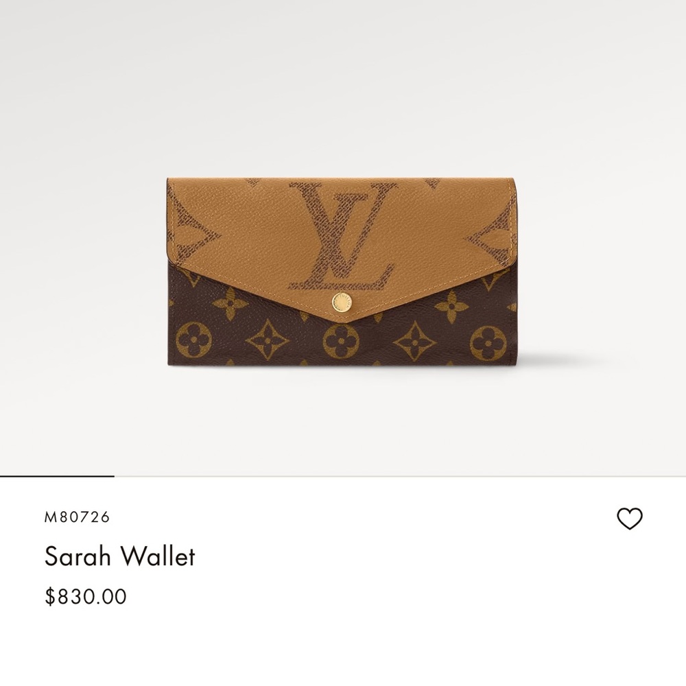 Louis Vuitton Sarah Wallet